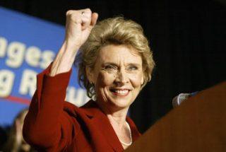 Gov. Chris Gregoire at the Westin Hotel in Seattle Nov. 4.