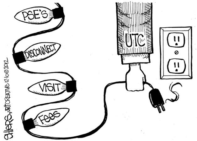 UTC fines PSE for improperly charging customers | Cartoon for Dec. 15
