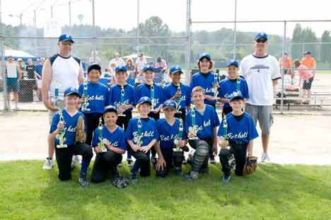 The 10U Bothell Cougars won the recent Hollywood Stars Memorial Day Classic. They are: front row (left to right)
