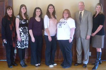 The Greater Bothell Chamber of Commerce honored three Students of the Month at its March luncheon. At the event