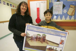 Stacey Denuski and her son