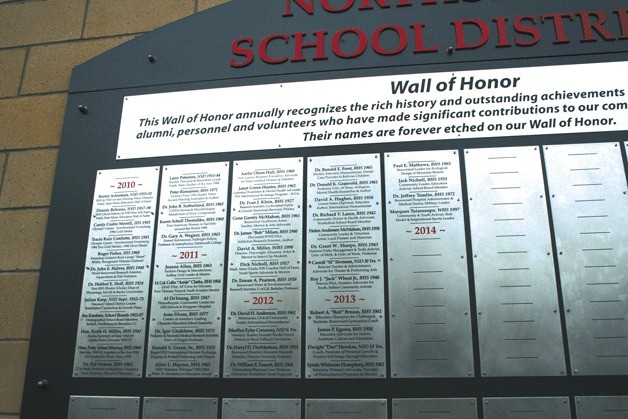 The Northshore School District is taking nominations for the Wall of Honor.