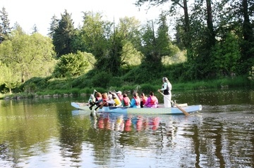 These canoers head out onto the Sammamish River