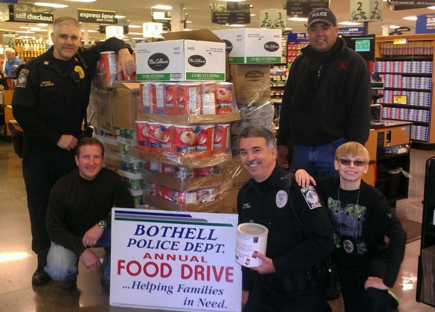 The Bothell Police Department out on a charity event.