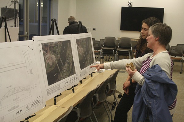 The city of Bothell hosted an open house Feb. 24 to solicit resident input on the proposed bride replacement at the Park at Bothell Landing.