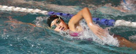 Inglemoor High's Leann Yee practices at the Carole Ann Wald Pool in October.