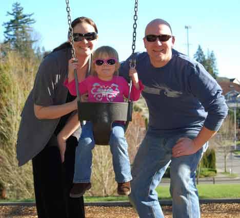 Jenny and Travis Counsell of Bothell with daughter