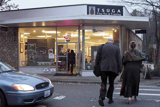 Tsunga Fine Art and Framing is located in downtown Bothell.