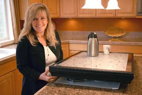 In her Bothell kitchen