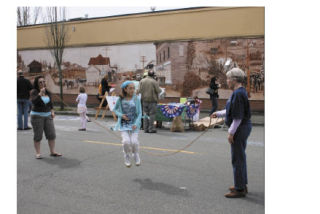 The idea was to have modern kids take part in old fashioned games. But Minnie Leland