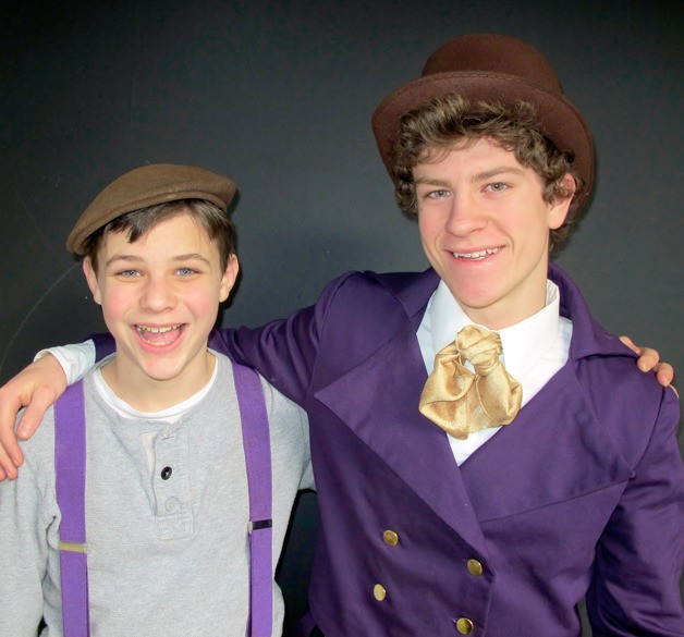Willy Wonka stars Russell Hatcher in the title role and John Baron as Charlie Bucket.