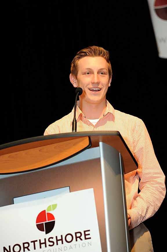 Inglemoor High School student Spencer Lane was the featured speaker at the Northshore Schools Foundation Luncheon.