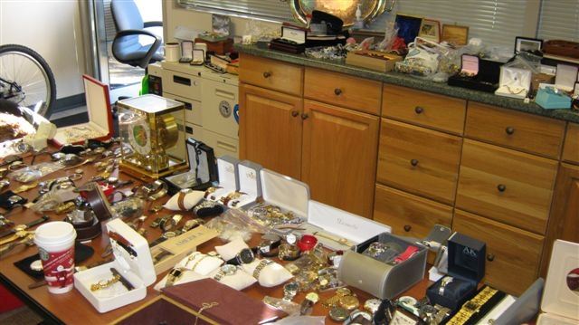 This is just a small sample of the many items - all believed to have been stolen - that King County officials found in a Monroe storage locker.