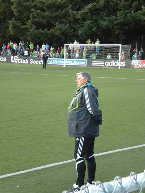 Sounders FC coach Sigi Schmid.