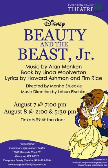 Beauty and the Beat Jr. will be performed this weekend at the Inglemoor High School theater.