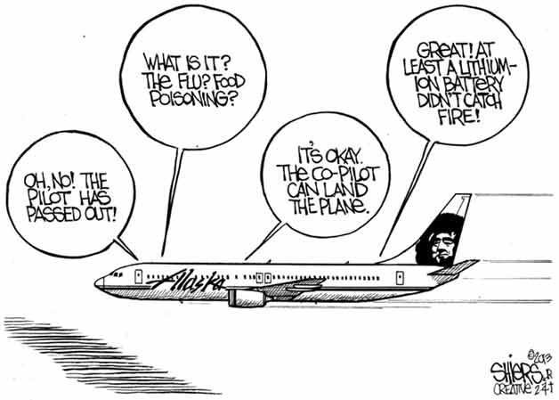 At least a Lithium Ion battery did not catch fire | Cartoon | Bothell-Kenmore Reporter At least a Lithium Ion battery did not catch fire | Cartoon | Bothell-Kenmore Reporter