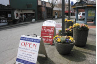 Main Street today features a variety of businesses