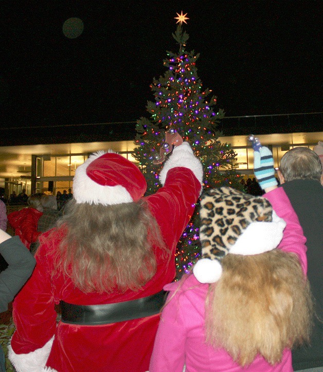 Kenmore's annual tree lighting and visit from Santa is just one of many holiday events in the Northshore area.