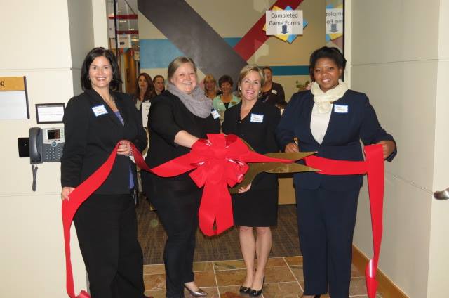 Regus at Canyon Park celebrated its ribbon cutting with the Greater Bothell Chamber of Commerce on Wednesday.