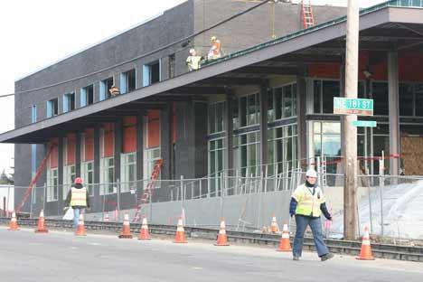 Construction is moving along on Kenmore’s new City Hall