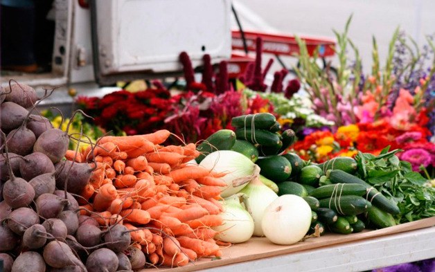 Assorted offerings at the Bothell Farmer's Market