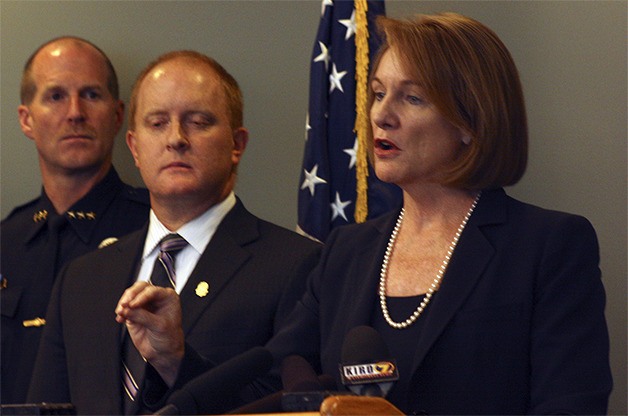 U.S. Attorney Jenny Durkan announced Tuesday the charging of seven people allegedly tied to four hash oil manufacturing operation explosions and fire.