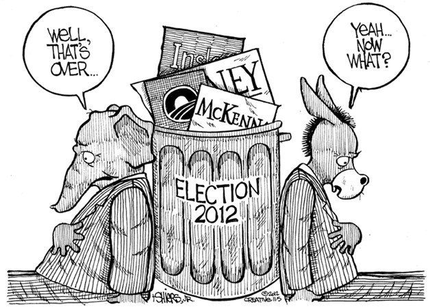 Post election hangover 2012 | Cartoon for Nov. 7