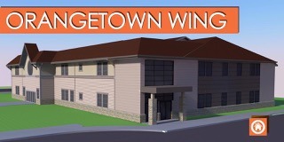 Concept art of Evergreen Church's Orangetown wing.