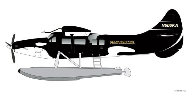 This artists rendering shows what the Kenmore Air Orca seaplane will look like.