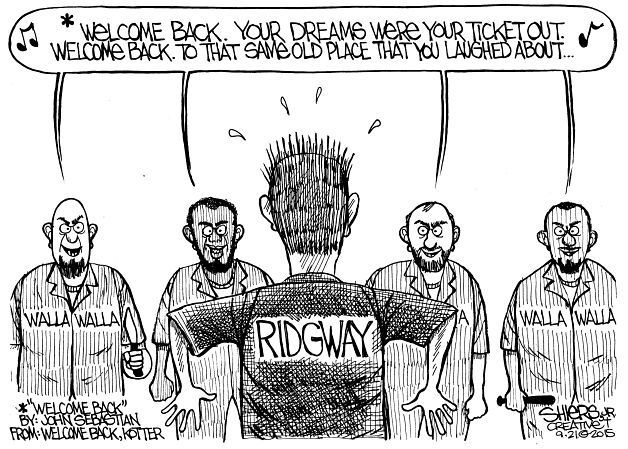 Welcome back Gary Ridgway to Walla Walla | Cartoon for Sept. 21