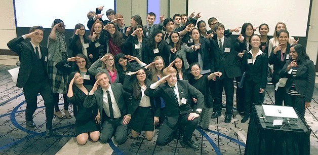Inglemoor etudents earn awards at Vancouver Model United Nations Conference.