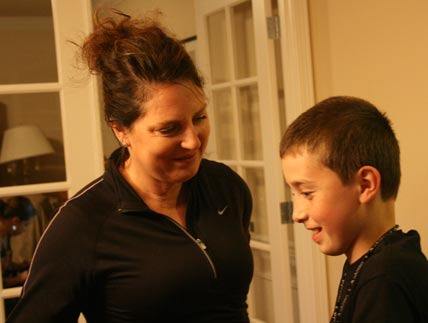 Kellen London and his mom