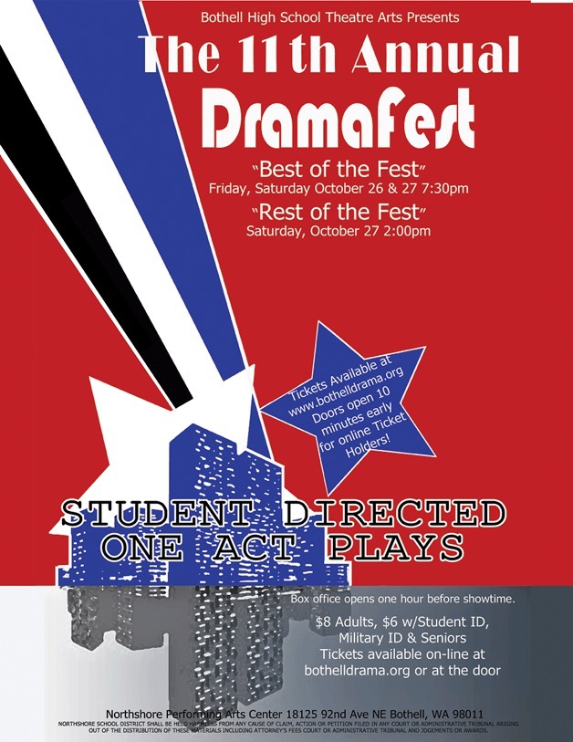 The 11th annual Dramafest will take place October 26-27.