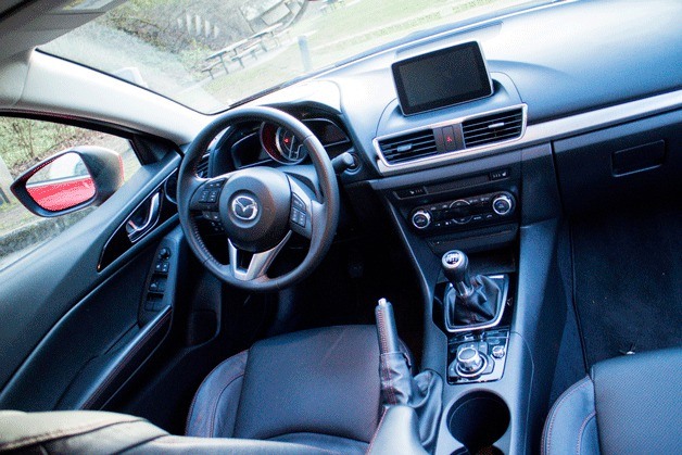 This Mazda3 has a fully manual gearbox