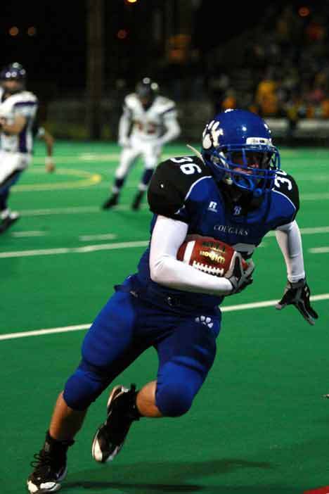 Bothell High's Nick Anthony carries the ball against Issaquah High last Friday night.