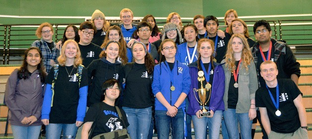 The Bothell High School Science Olympiad team won top three placements in 20-out-of-23 events at the Regional State Qualifying competition at Highline Community College and advancing to the state competition