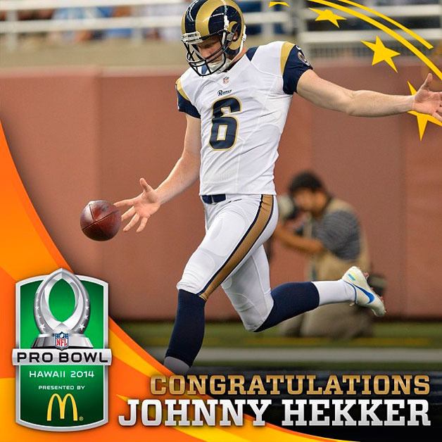 Bothell resident Johnny Hekker went to Pro Bowl this year to represent the St. Louis Rams as a punter.