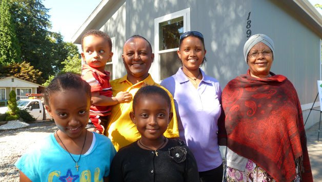 The Norahun family was the recipient of a prototype home built by Habitat for Humanity in Bothell.