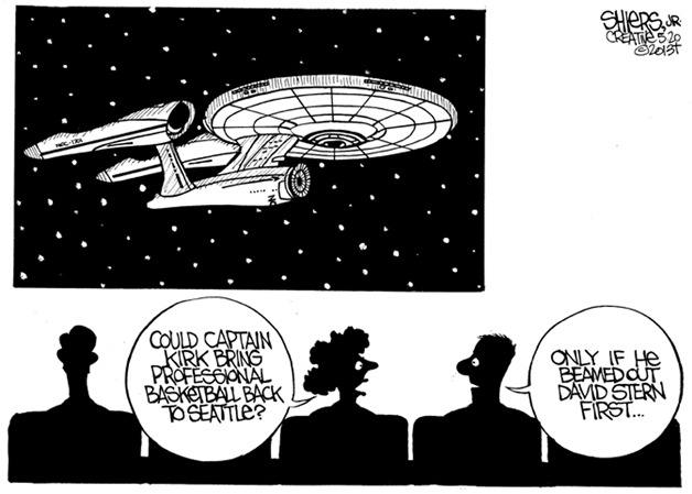 Beam out David Stern Captain Kirk | Cartoon for May 20