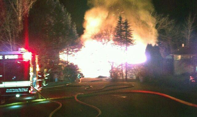 Emergency crews from three departments worked for about an hour on this early evening house fire in Kenmore.