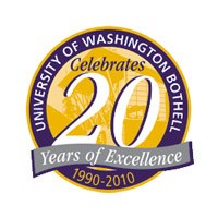 UW-Bothell 20th anniversary logo