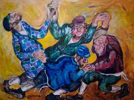 Renate Dollinger's 'Hasidim Dancing.'