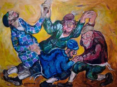 Renate Dollinger's 'Hasidim Dancing.'