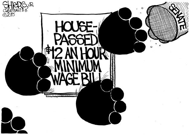 House passes $12 minimum wage bill | Cartoon for March 10