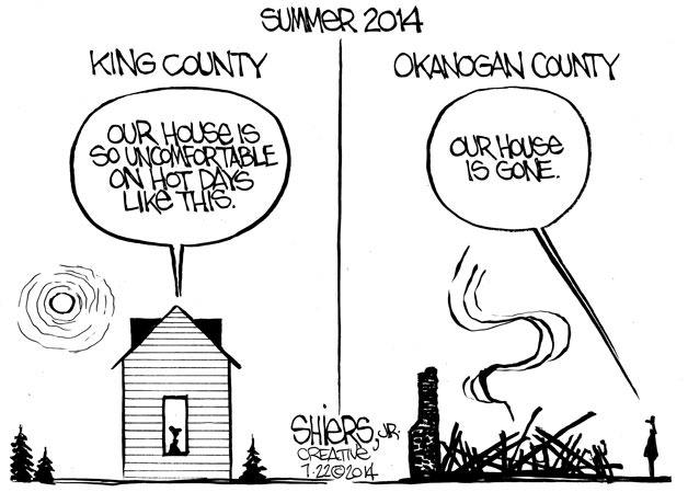 The difference between King County and Okanogan | Cartoon for July 23
