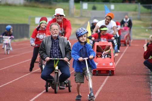 Wacky Wheelays participants at last year's event at Bothell High.