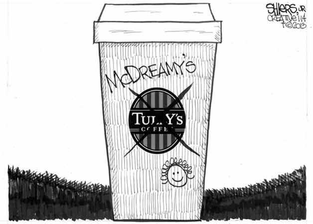 McDreamy's coffee not Tully's coffee | Cartoon for Jan. 15