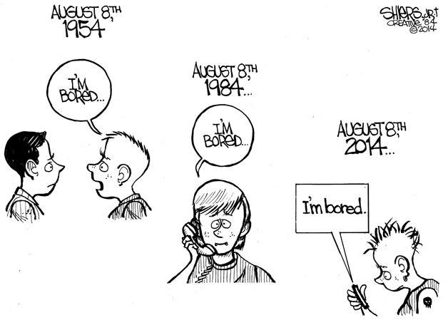The evolution of being bored | Cartoon for July 5