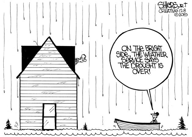 On the bright side, the drought is over | Cartoon | Bothell-Kenmore Reporter On the bright side, the drought is over | Cartoon | Bothell-Kenmore Reporter