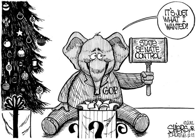 GOP takes control of Washington State Senate | Cartoon for Dec. 17